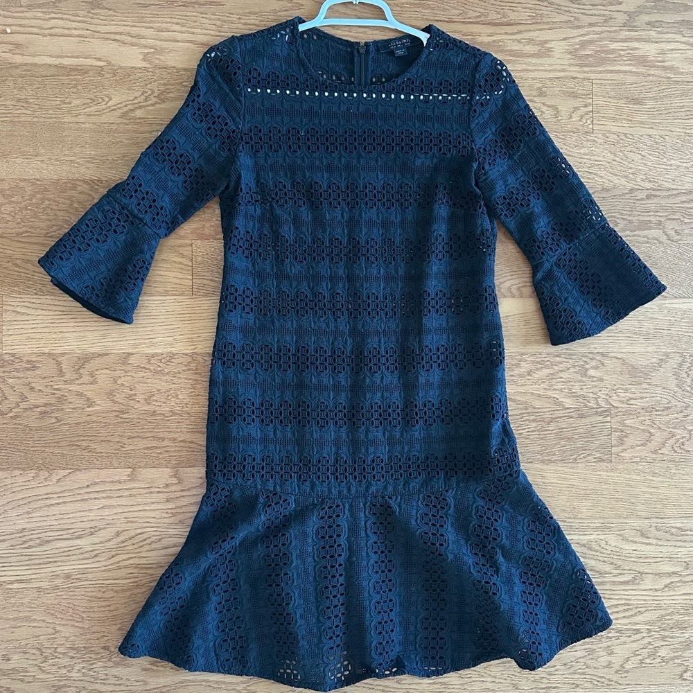 All Saints Dakota Ruffle Dress in Black